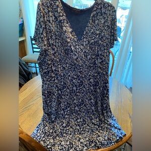 Lane Bryant Navy Floral Dress